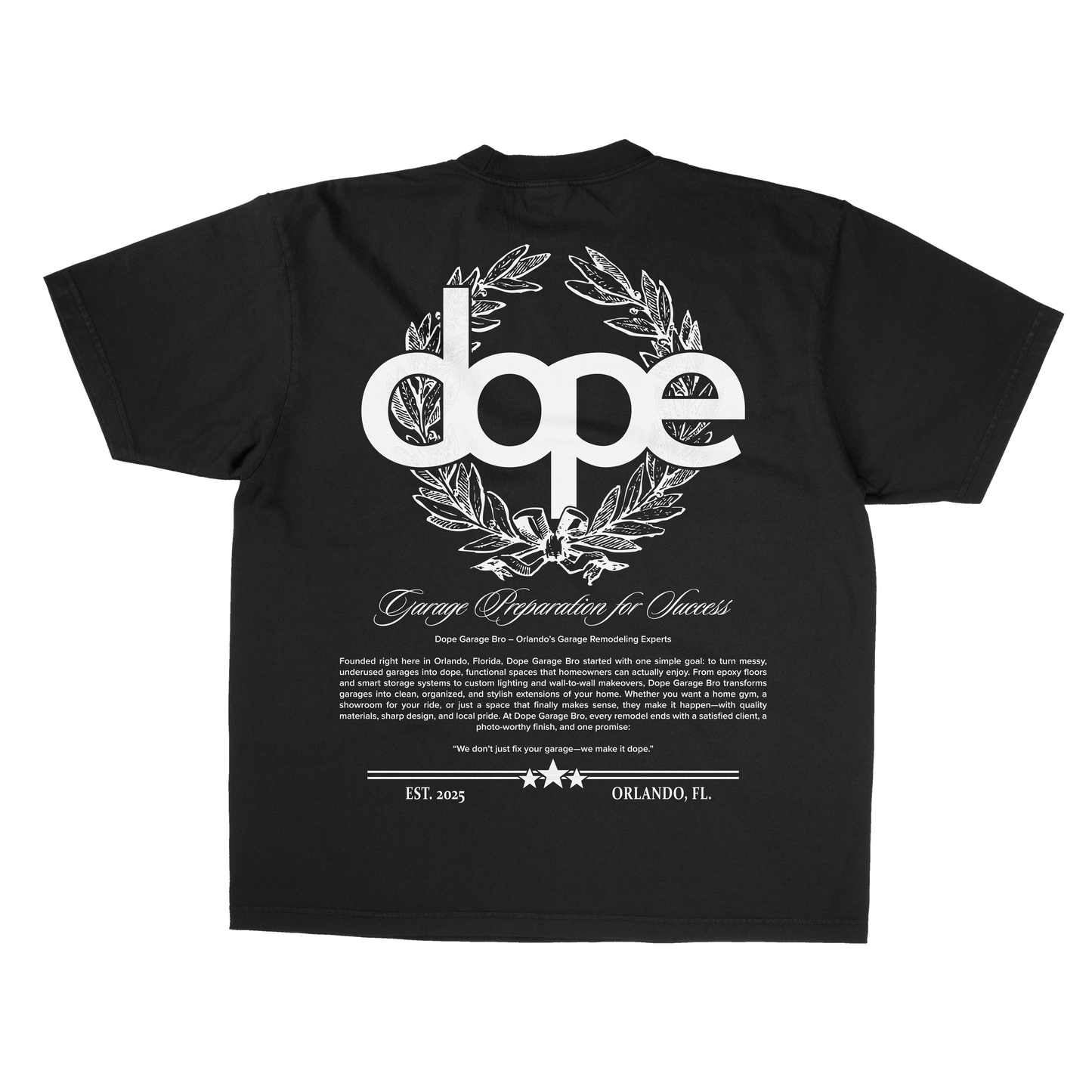 "The Standard" t-shirt (Black)